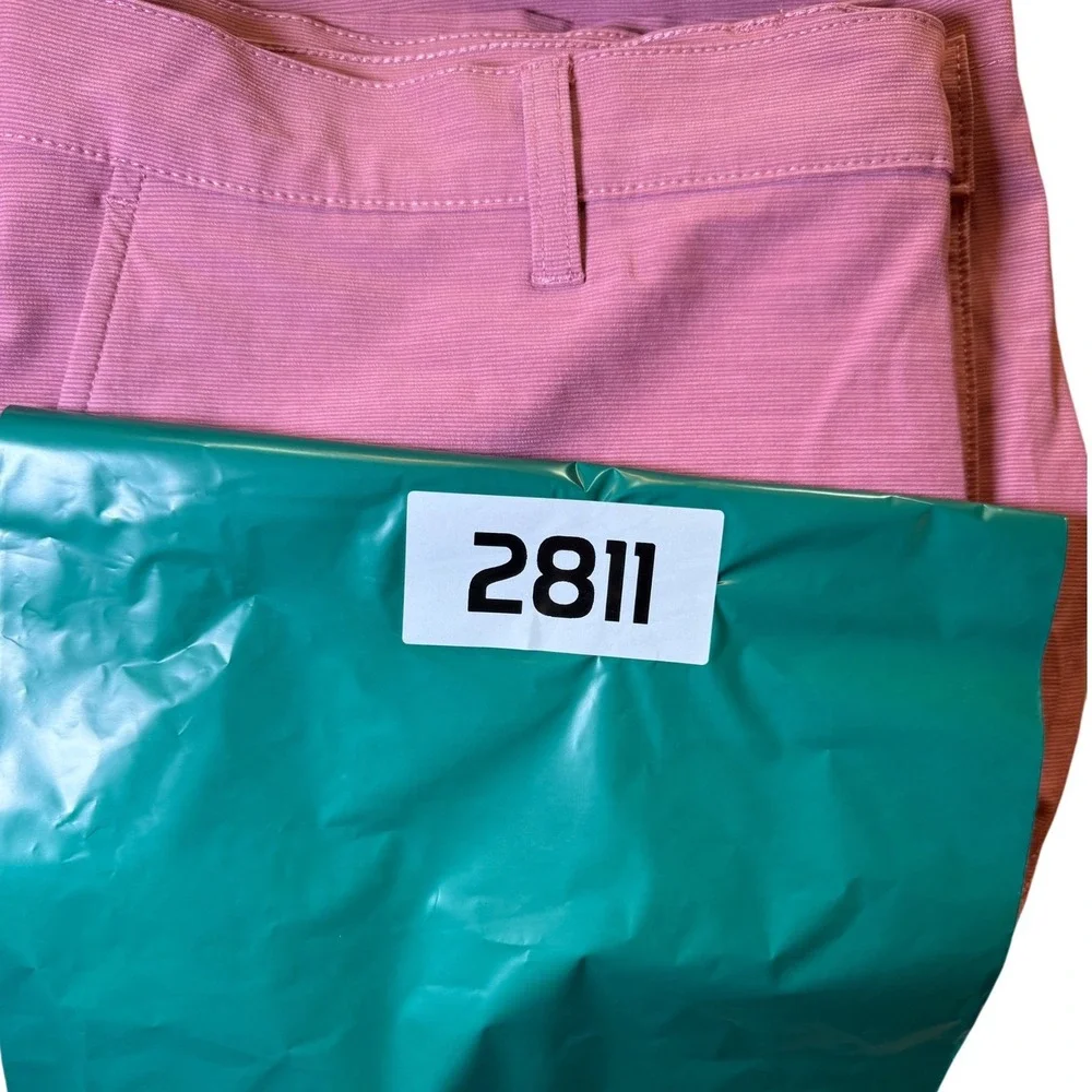 Perry Ellis Golf Shorts Mens 36 Pink Excellent Stretch Performance SU36622